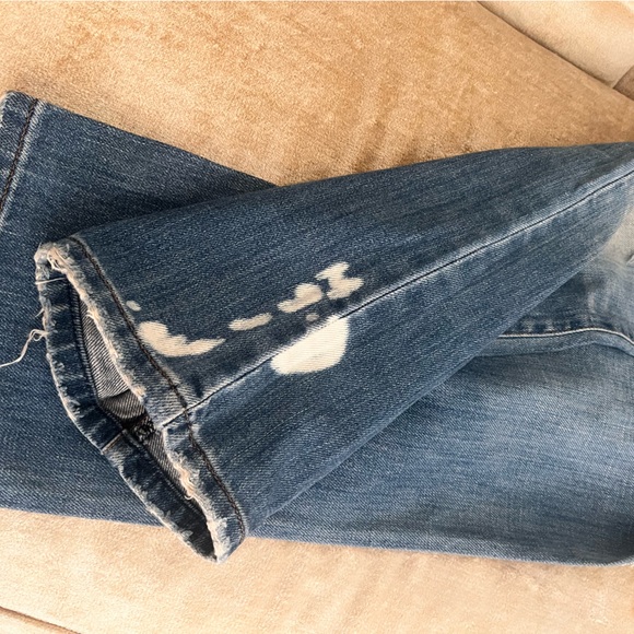 A&F Distressed Y2K Abercrombie & Fitch Jeans Size 0 Cotton Vintage - Picture 7 of 10